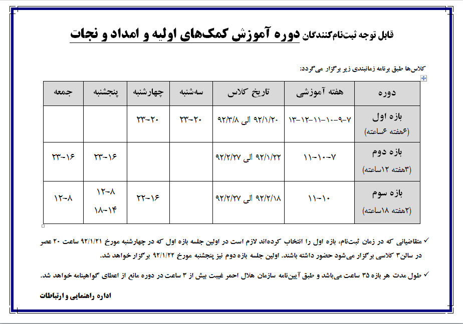 کمک‌های اولیه